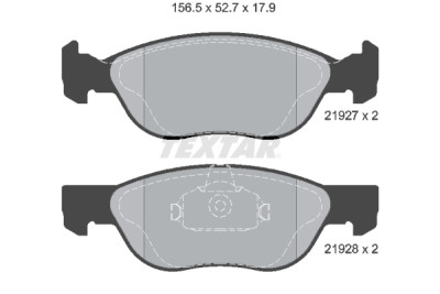 Pastiglie freno TEXTAR 2192703