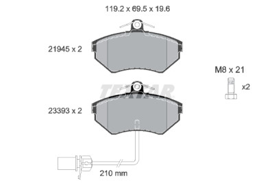 Pastiglie freno TEXTAR 2194504