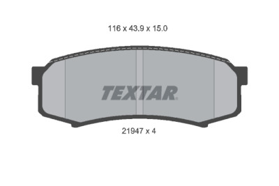 Pastiglie freno TEXTAR 21947 01