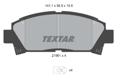 Pastiglie freno TEXTAR 2196102