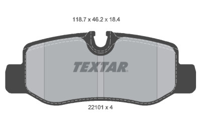 Pastiglie freno TEXTAR 2210101