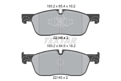 Pastiglie freno TEXTAR 2214601