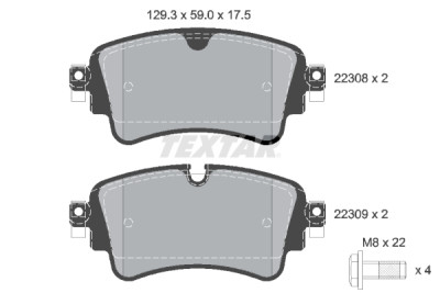 Pastiglie freno TEXTAR 2230801