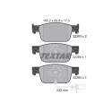 Pastiglie freno TEXTAR 2238301