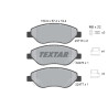 Pastiglie freno TEXTAR 2247601