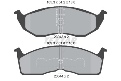 Pastiglie freno TEXTAR 23043 01