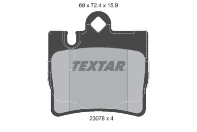 Pastiglie freno TEXTAR 23078 01