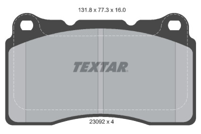 Pastiglie freno TEXTAR 2309203