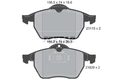 Pastiglie freno TEXTAR 2311502