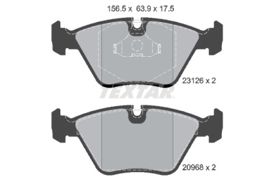 Pastiglie freno TEXTAR 23126 01