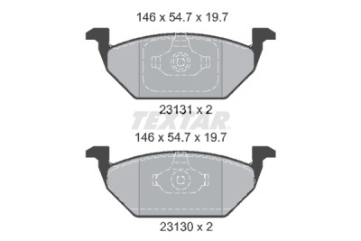 Pastiglie freno TEXTAR 23130 01