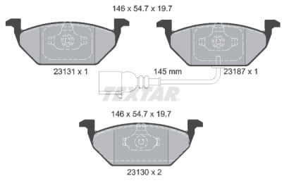 Pastiglie freno TEXTAR 23.131.01