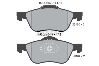 Pastiglie freno TEXTAR 2316001