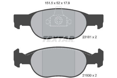 Pastiglie freno TEXTAR 23181 01