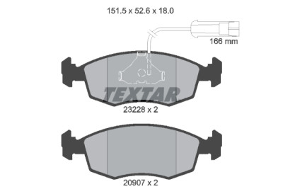 Pastiglie freno TEXTAR 2322702