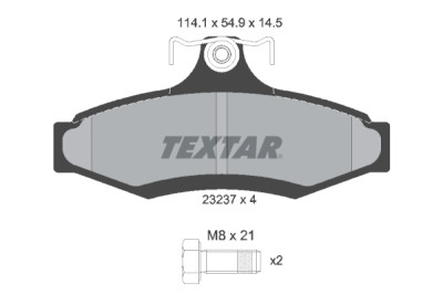 Pastiglie freno TEXTAR 23237 01