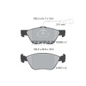 Pastiglie freno TEXTAR 2328902