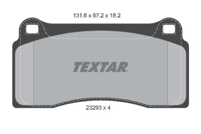 Pastiglie freno TEXTAR 23293 01