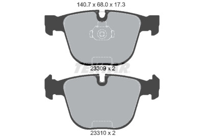 Pastiglie freno TEXTAR 2330902