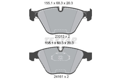 Pastiglie freno TEXTAR 2331303