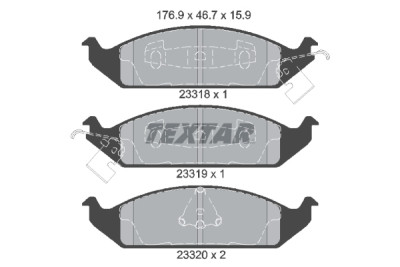 Pastiglie freno TEXTAR 23318 01
