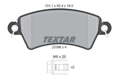 Pastiglie freno TEXTAR 2339602
