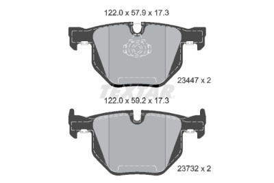 Pastiglie freno TEXTAR 2344704