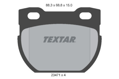 Pastiglie freno TEXTAR 23471 01