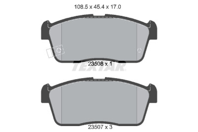 Pastiglie freno TEXTAR 23508 01