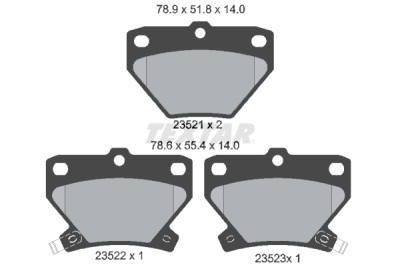Pastiglie freno TEXTAR 2352101