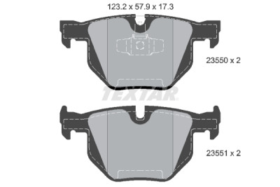 Pastiglie freno TEXTAR 23550 01