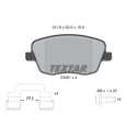 Pastiglie freno TEXTAR 2358101