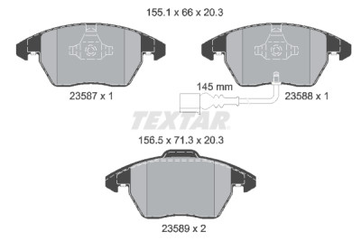 Pastiglie freno TEXTAR 23587 01