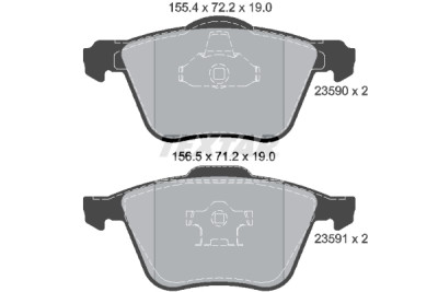Pastiglie freno TEXTAR 2359001