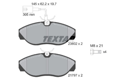Pastiglie freno TEXTAR 2360201