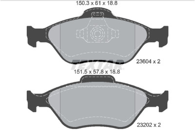 Pastiglie freno TEXTAR 2360406
