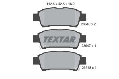 Pastiglie freno TEXTAR 23646 01