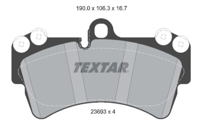 Pastiglie freno TEXTAR 2369302
