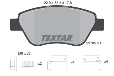 Pastiglie freno TEXTAR 2370503