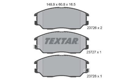 Pastiglie freno TEXTAR 2372601