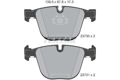 Pastiglie freno TEXTAR 2373001
