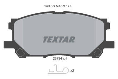 Pastiglie freno TEXTAR 23734 01
