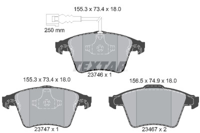 Pastiglie freno TEXTAR 23746 01