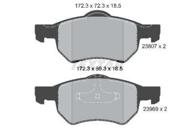 Pastiglie freno TEXTAR 23807 01