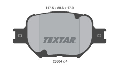 Pastiglie freno TEXTAR 23864 01