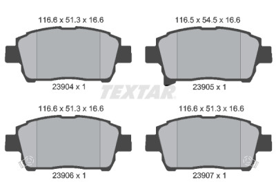 Pastiglie freno TEXTAR 23904 01