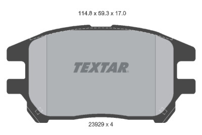 Pastiglie freno TEXTAR 23929 01