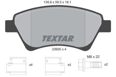Pastiglie freno TEXTAR 23930 01