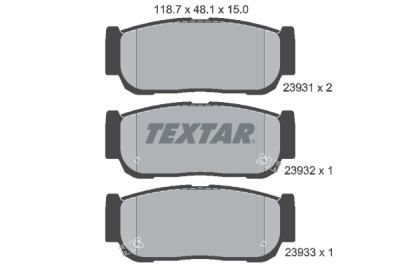 Pastiglie freno TEXTAR 2393101