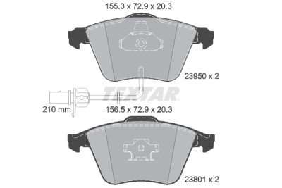 Pastiglie freno TEXTAR 23950 01